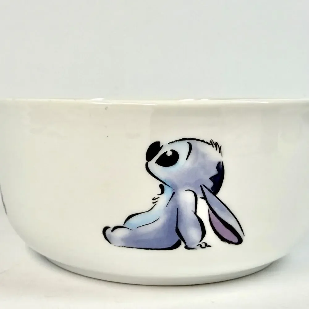Disney Lilo Stitch Storage Microwave Kitchen Lid SMALL Ceramic Soup Bowl 5.5x2”
